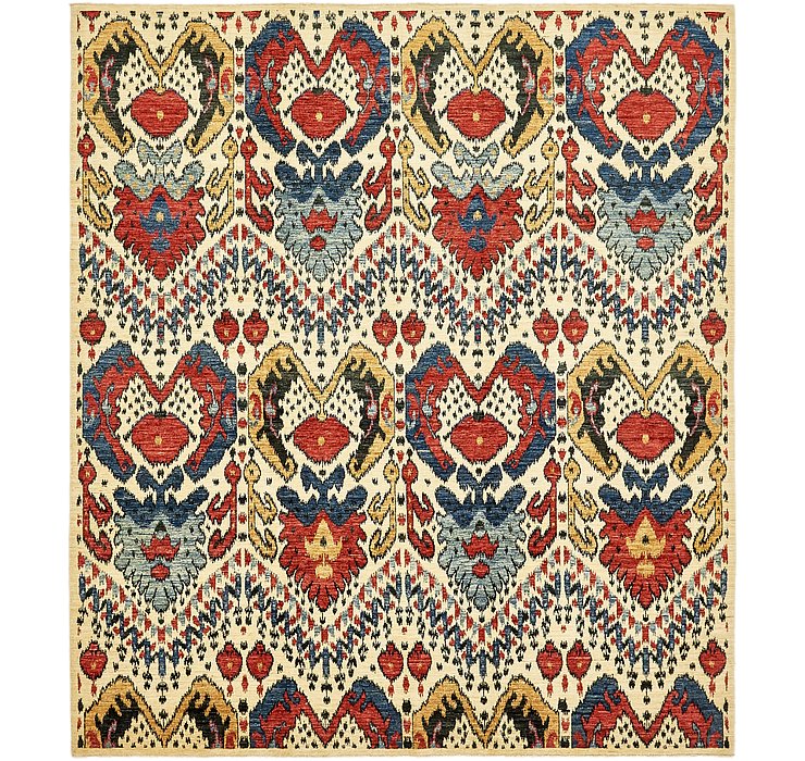 8' 4 x 9' 6 Ikat Oriental Rug