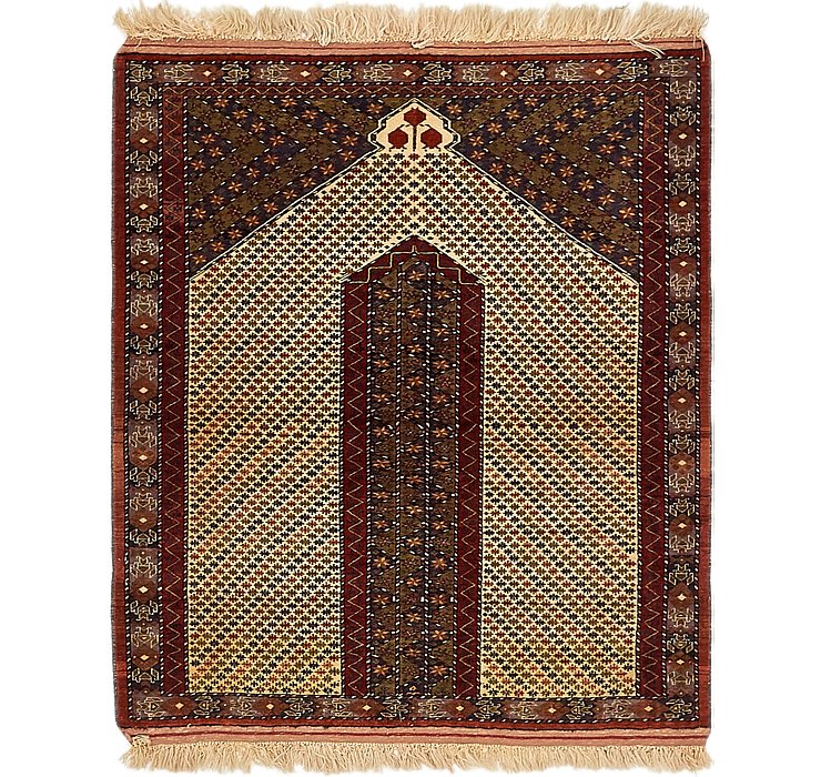 4' x 4' 9 Lahour Oriental Rug