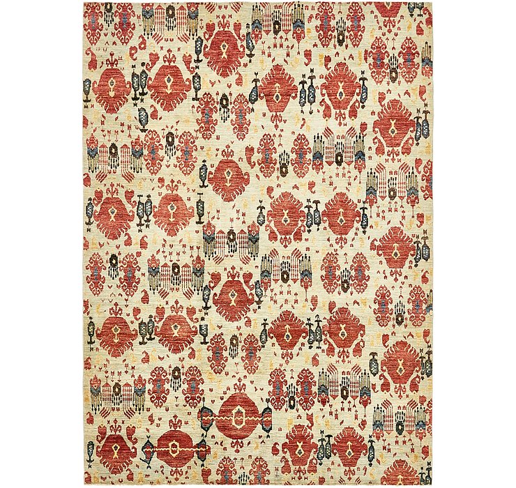 6' 10 x 9' 8 Ikat Oriental Rug