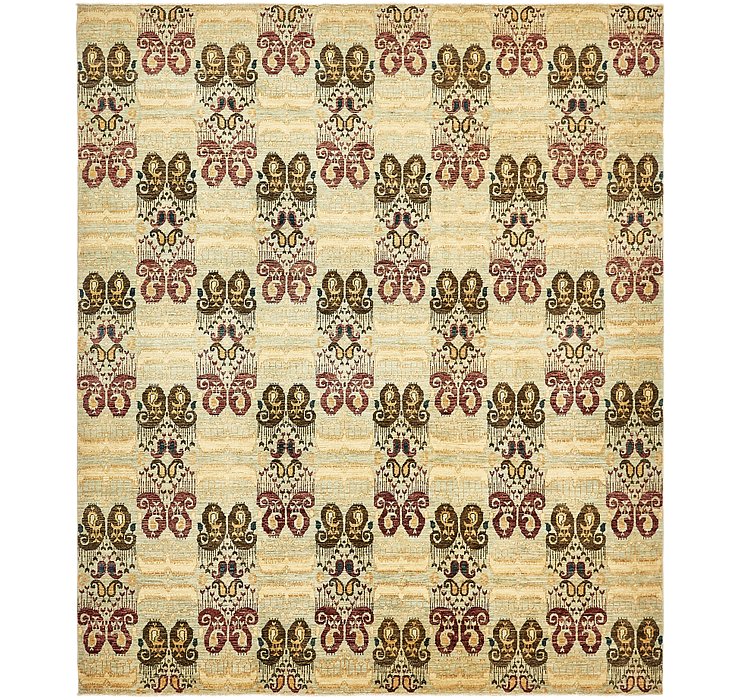 8' 4 x 9' 9 Ikat Oriental Rug