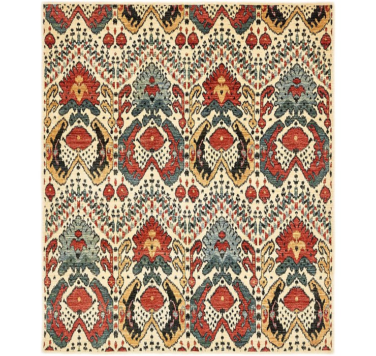 8' 3 x 10' Ikat Oriental Rug