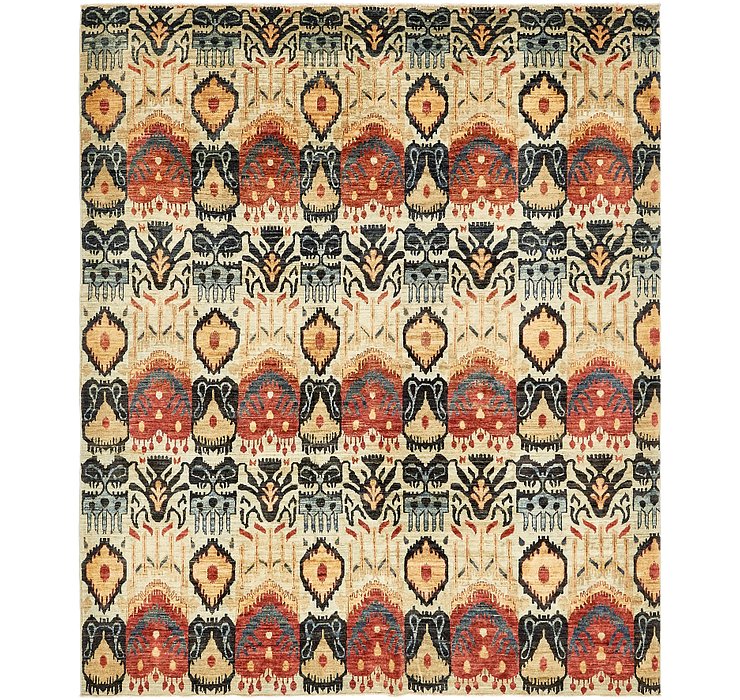 7' 10 x 9' 6 Ikat Oriental Rug