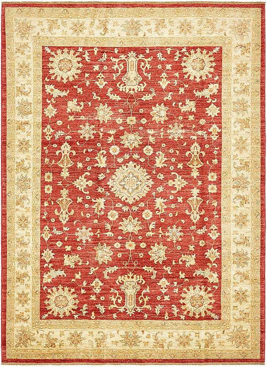 Red 6' 10 x 9' 5 Peshawar Ziegler Oriental Rug Oriental Rugs eSaleRugs