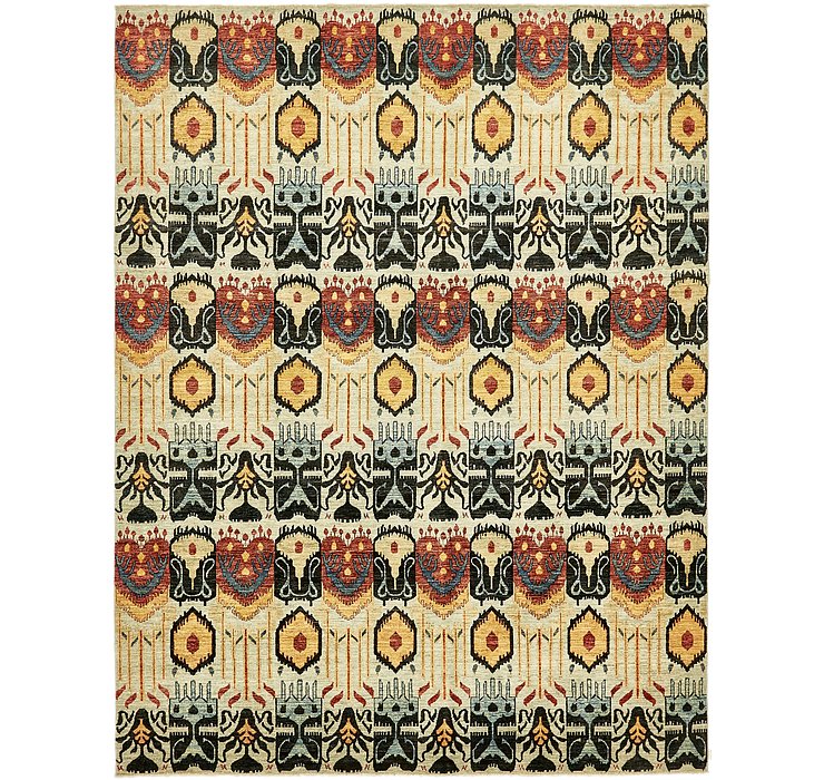 9' x 11' 8 Ikat Oriental Rug