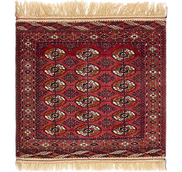 3' 3 x 3' 6 Torkaman Oriental Squar...