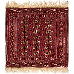 3' 5 x 3' 8 Torkaman Oriental Squar...