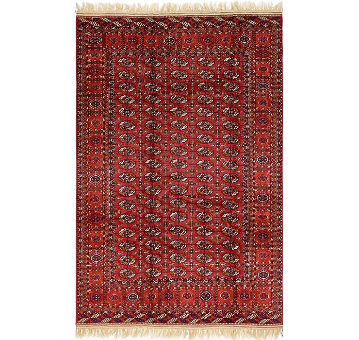 6' 7 x 10' Torkaman Oriental Rug
