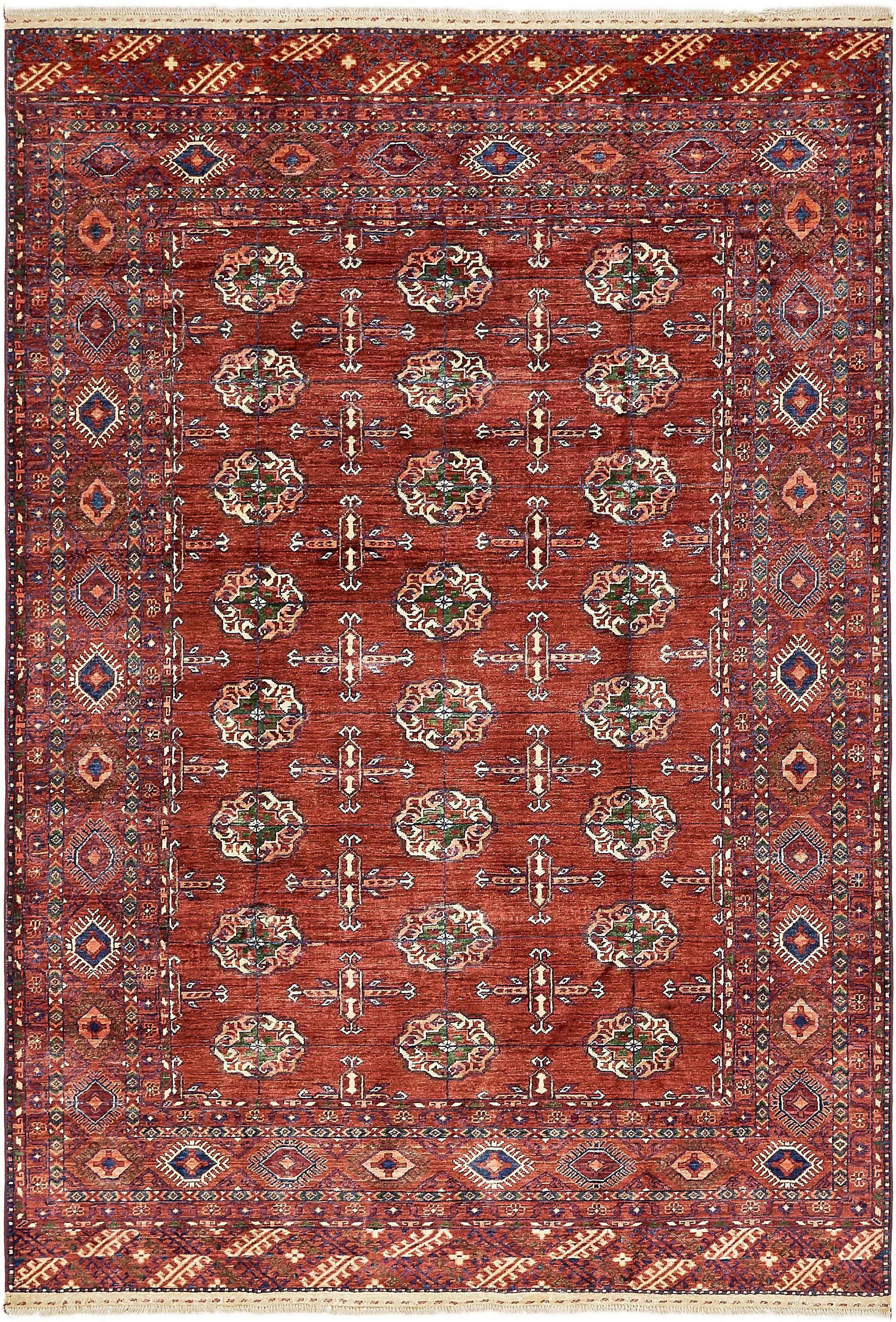 Red 6 10 X Afghan Ersari Oriental Rug Irugs Uk