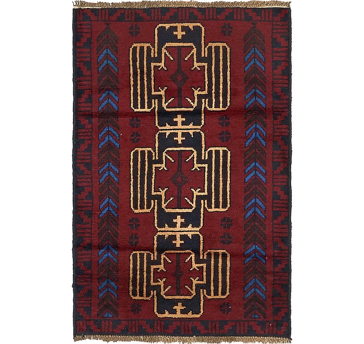 3' x 4' 6 Balouch Persian Rug