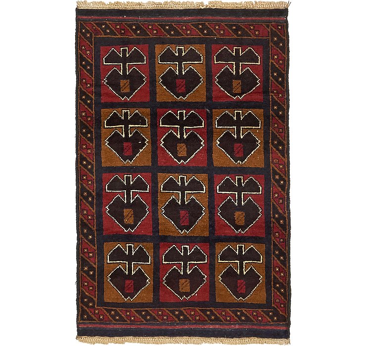 3' x 4' 6 Balouch Persian Rug