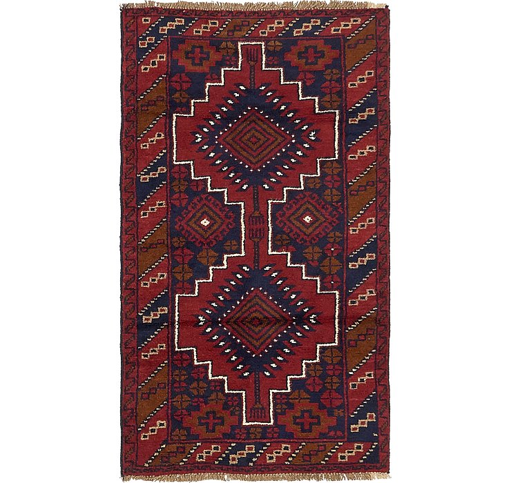 2' 9 x 5' Balouch Persian Rug