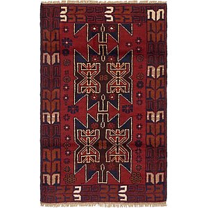 Unique Loom 2' 8 x 4' 8 Balouch Persian Rug
