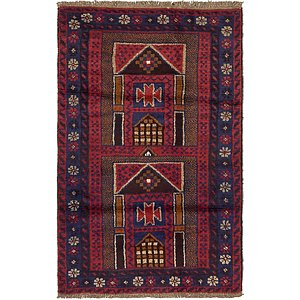 2' 10 x 4' 7 Balouch Persian Rug