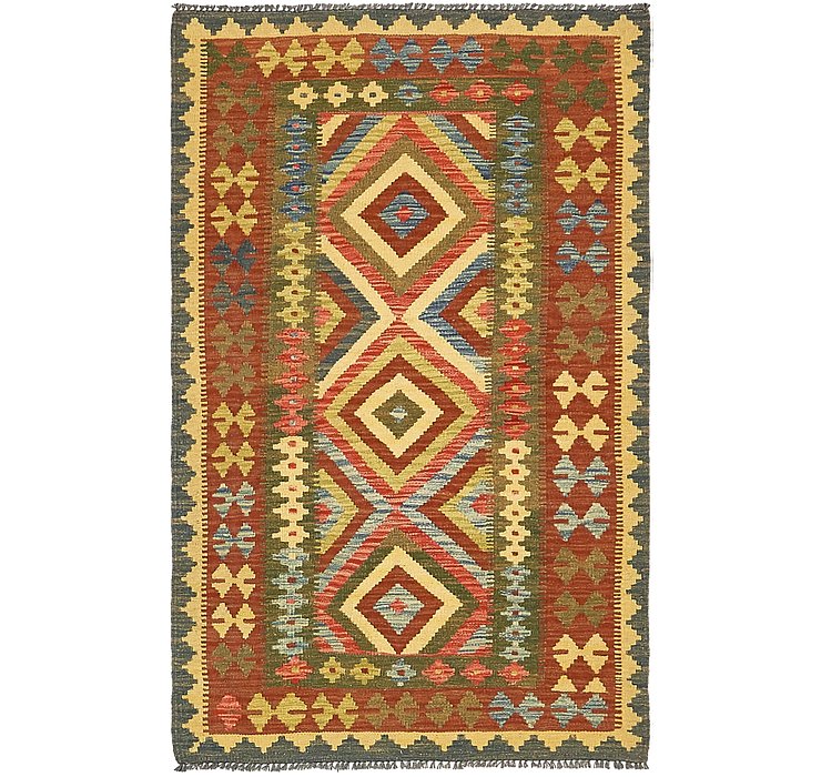 3' 4 x 5' 4 Kilim Maymana Rug