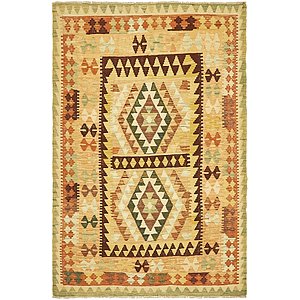 Unique Loom 4' x 6' 2 Kilim Waziri Rug