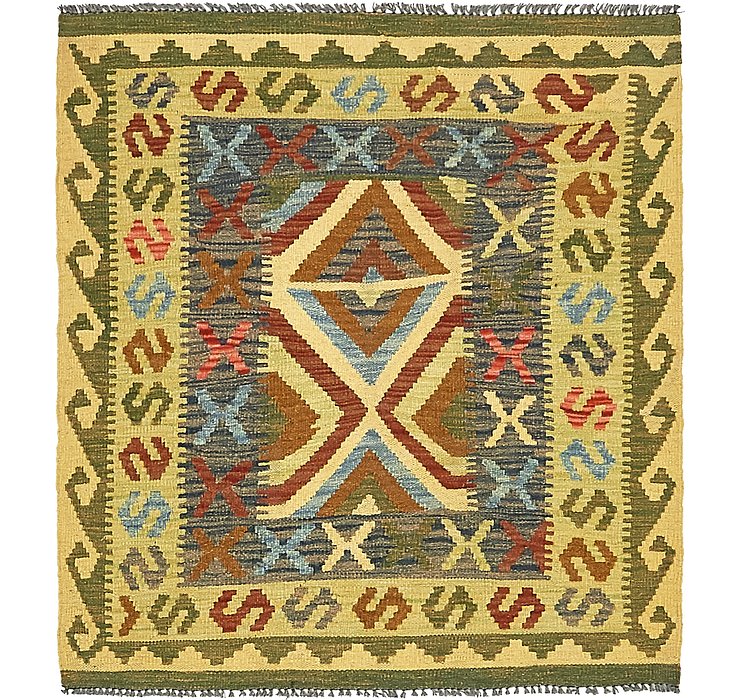 3' 5 x 3' 7 Kilim Maymana Square Rug
