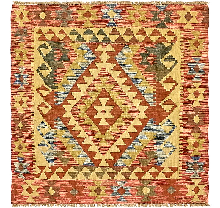 3' 2 x 3' 4 Kilim Maymana Square Rug