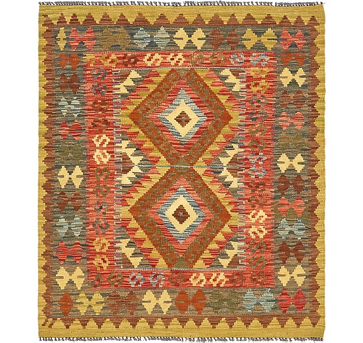 3' 3 x 3' 6 Kilim Maymana Square Rug