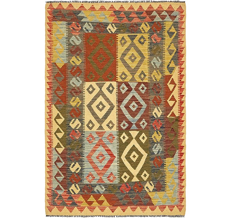 3' 7 x 5' 6 Kilim Maymana Rug