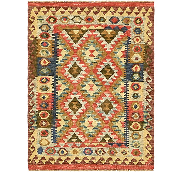3' 7 x 4' 9 Kilim Maymana Rug