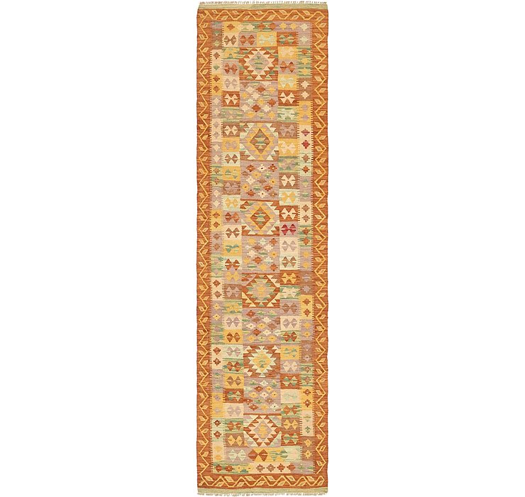 2' 6 x 10' Kilim Waziri Runner Rug