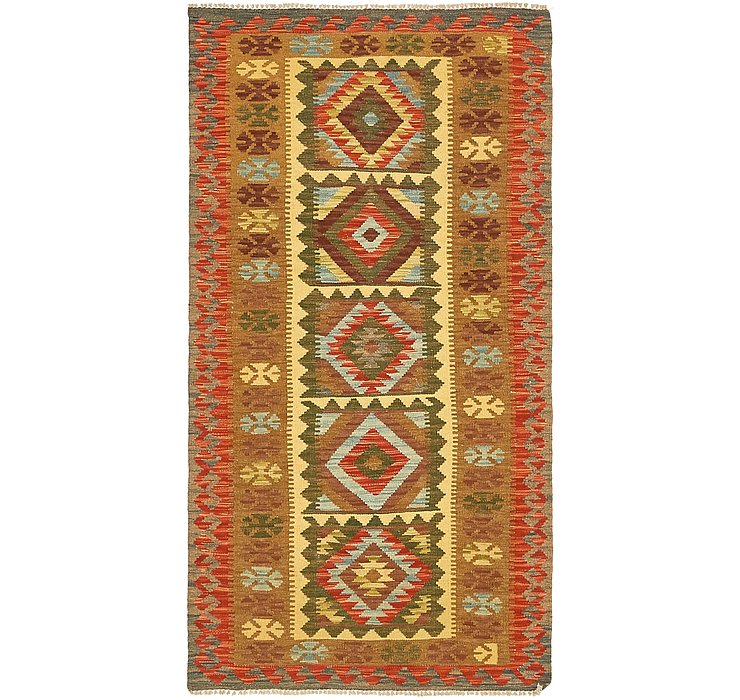3' 4 x 6' 4 Kilim Maymana Rug