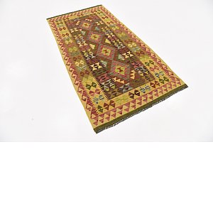 3' 3 x 6' 6 Kilim Maymana Rug