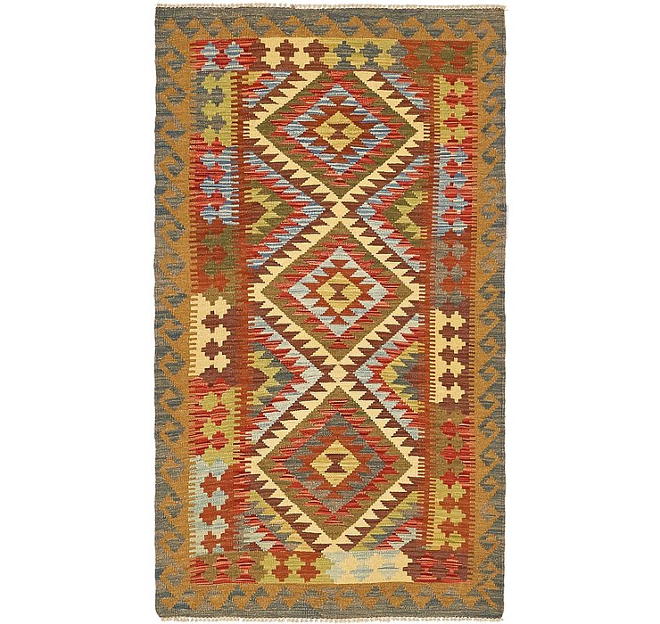 3' 5 x 6' 2 Kilim Maymana Rug