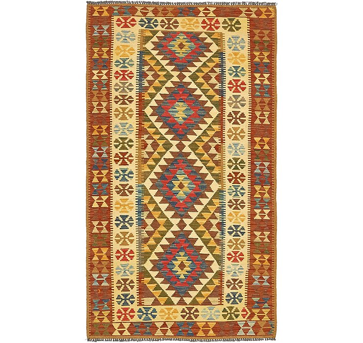 3' 7 x 6' 4 Kilim Maymana Rug