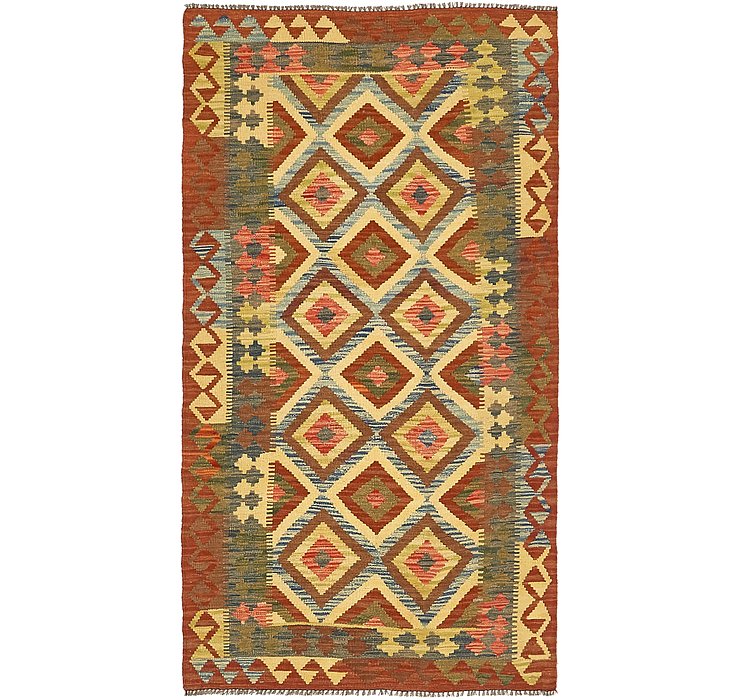 3' 5 x 6' 5 Kilim Maymana Rug