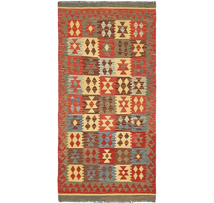 3' 3 x 5' 9 Kilim Maymana Rug