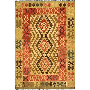 Unique Loom 3' 5 x 5' Kilim Maymana Rug