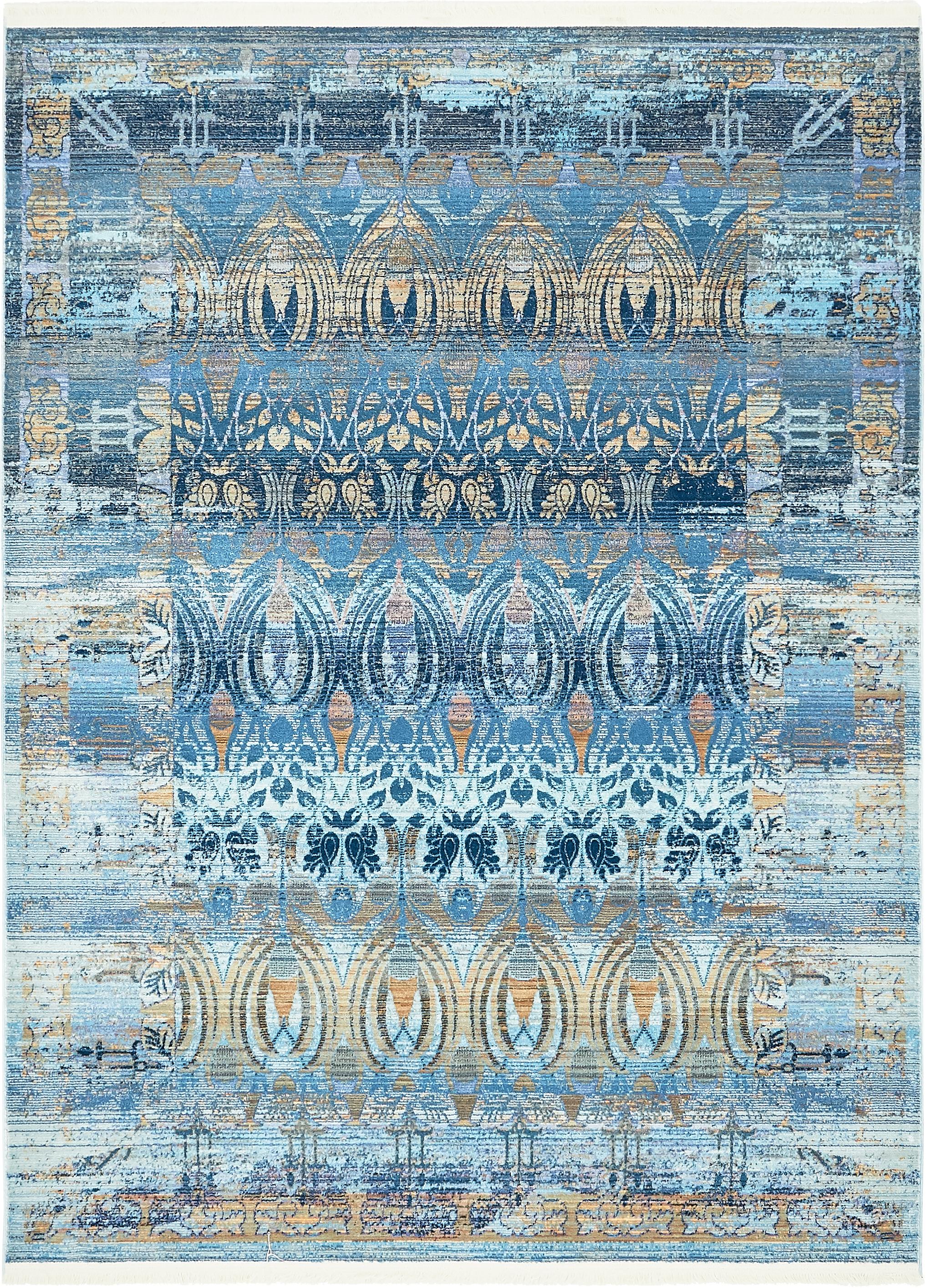 Blue 5' 8 x 7' 8 Aqua Rug eSaleRugs