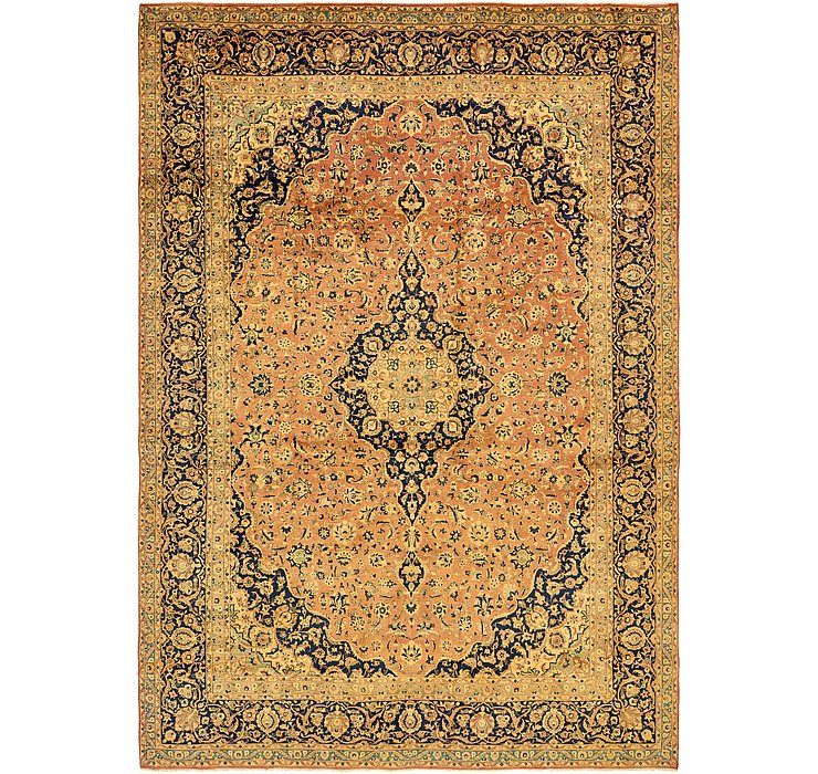 9' 6 x 13' 6 Kashan Persian Rug