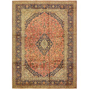 9' 5 x 13' Kashan Persian Rug