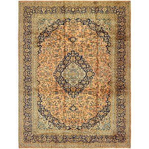 9' 9 x 13' 4 Kashan Persian Rug