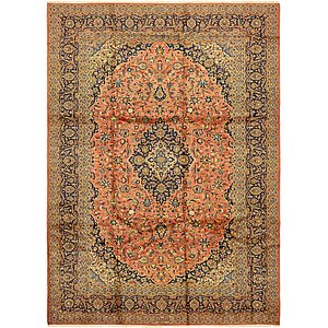 9' x 12' 5 Kashan Persian Rug