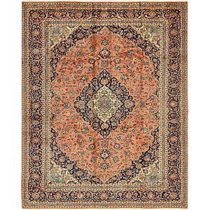 9' 10 x 12' 7 Kashan Persian Rug
