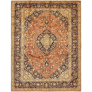 9' 8 x 12' 9 Kashan Persian Rug