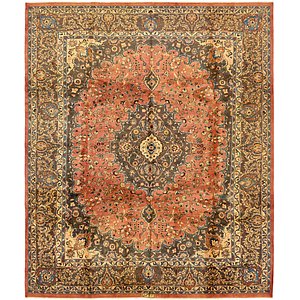 Unique Loom 10' x 13' 2 Kashan Persian Rug