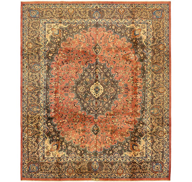 10' x 13' 2 Kashan Persian Rug