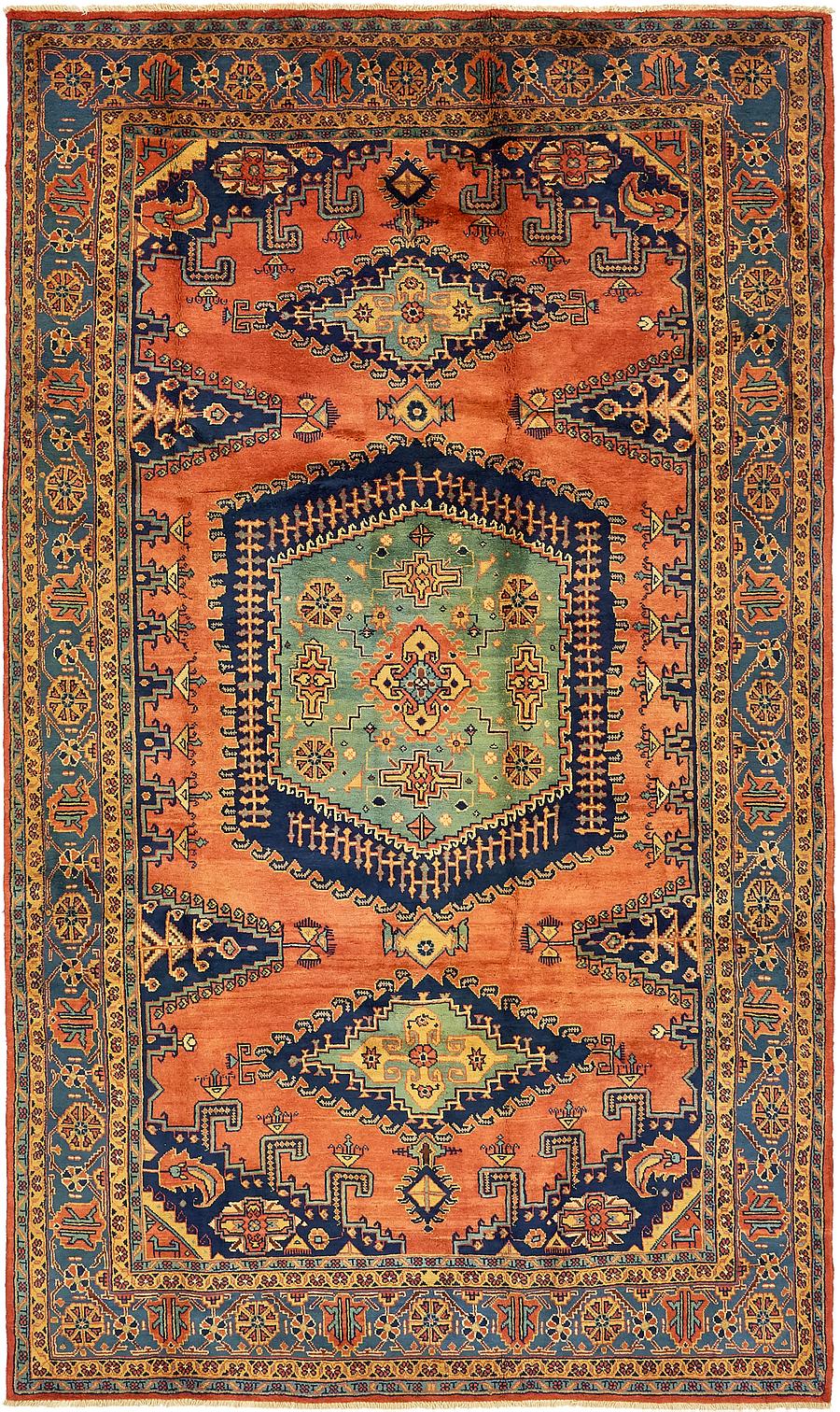 Orange 7' x 12' Viss Persian Rug Persian Rugs eSaleRugs