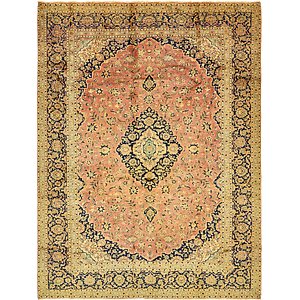 10' x 13' 9 Kashan Persian Rug