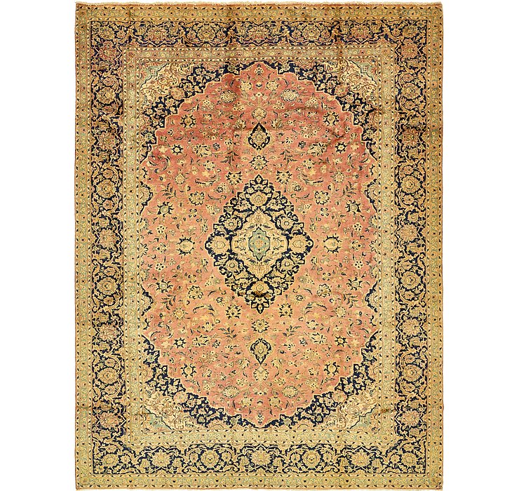 10' x 13' 9 Kashan Persian Rug