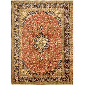 9' 8 x 13' 3 Kashan Persian Rug