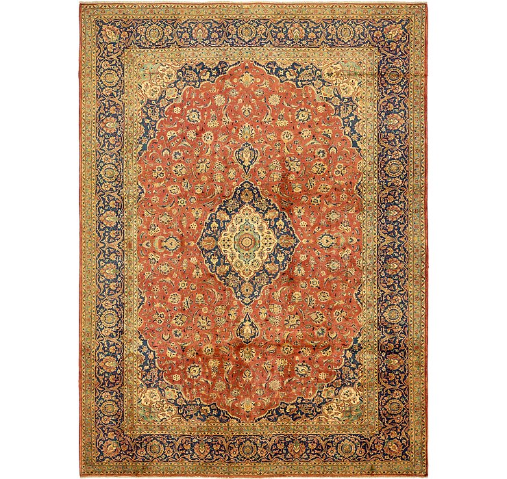 9' 8 x 13' 3 Kashan Persian Rug