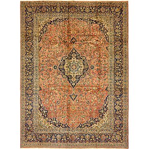 10' x 13' 4 Kashan Persian Rug