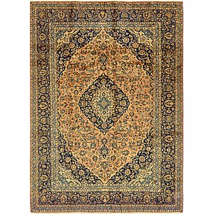 10' x 13' 7 Kashan Persian Rug