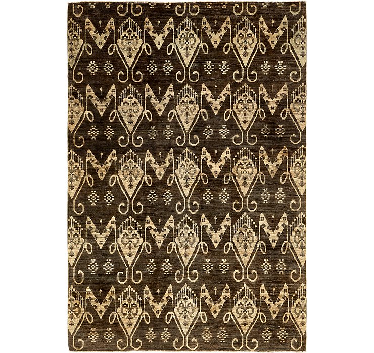 HandKnotted 6' 6 x 9' 8 Modern Ziegler Rug