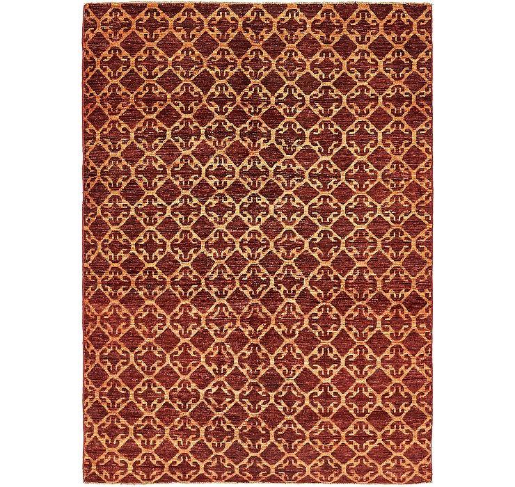 4' 8 x 6' 4 Ikat Oriental Rug